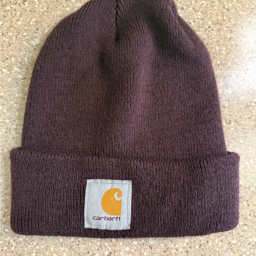 Carhartt burgundy Knit Beanie